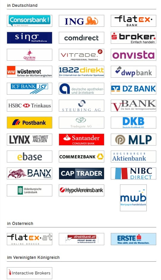 Partner und Broker für den Handel auf Tradegate.