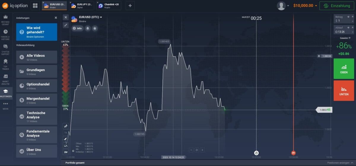 handel mit binaeren optionen bei iq option 1