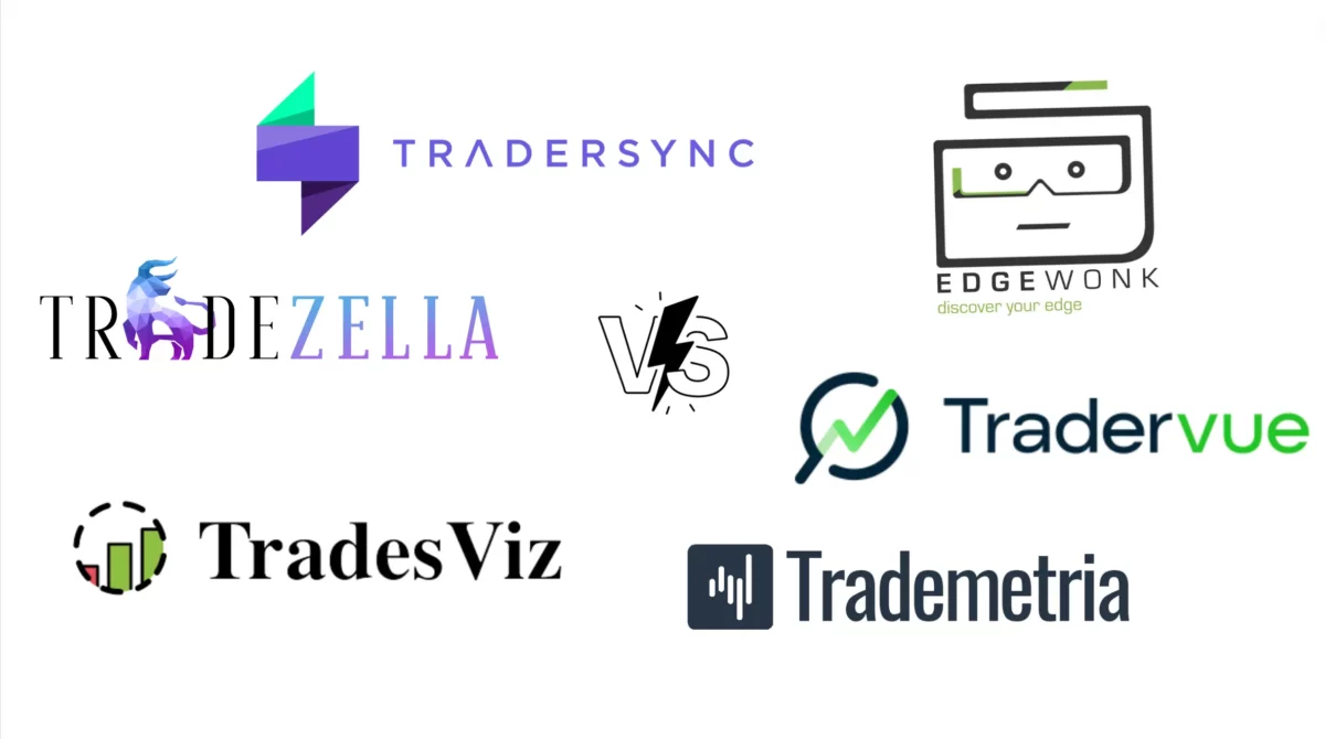Das Bild zeigt die Logos der Alternativen Trading Journals. 